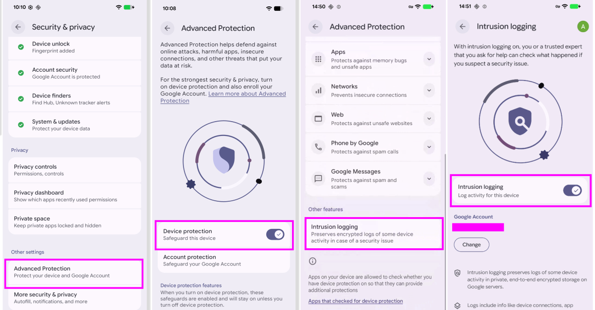Android Enhances Spyware Forensics with New Intrusion Logging Feature